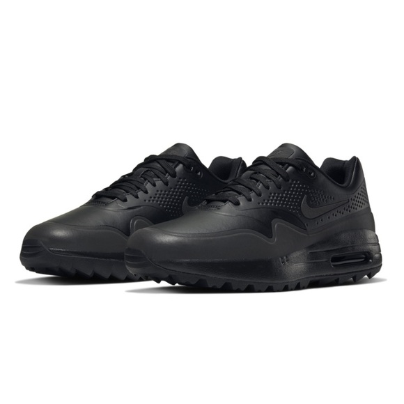 NEW Nike Air Max Golf Shoes Triple Black Athletic Shoes